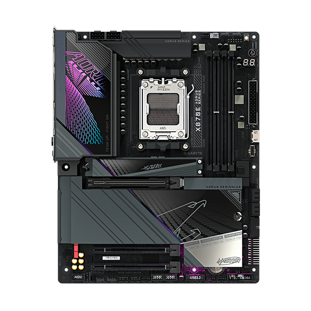 Tarjeta Madre Gigabyte X870E Aorus Master, AMD AM5, DDR5 8200 MHz, ATX, Wi-Fi 7, Bluetooth 5.4 – X870E AORUS MASTER
