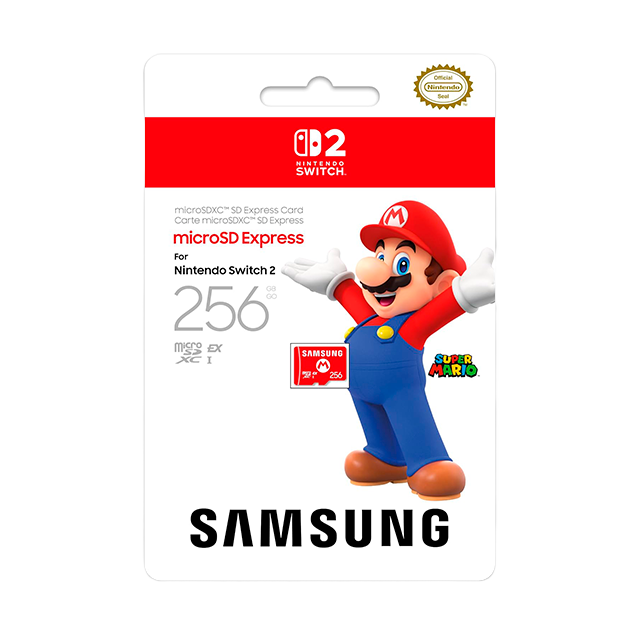 Tarjeta de Memoria microSD Express Samsung para Nintendo, 256 GB, PCIe NVMe, Alta Velocidad – MB-ME256SA