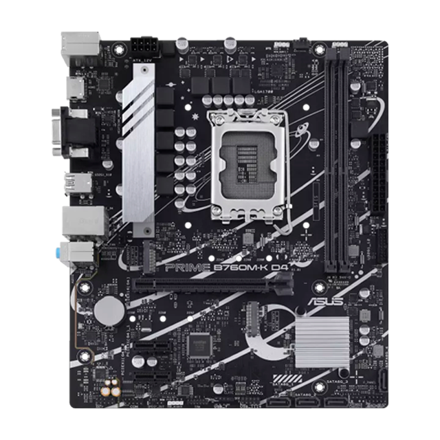 Tarjeta Madre ASUS PRIME B760M-K D4, Micro-ATX, Intel B760, Socket LGA1700, DDR4 5333 MHz OC, 2x M.2 PCIe 4.0, HDMI, VGA, LAN 2.5Gb – PRIME B760M-K D4