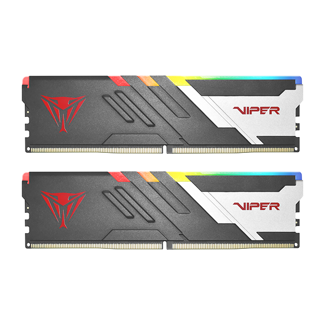 Memoria RAM Patriot Viper Venom RGB, 32GB (2x16GB), DDR5, 5600MHz, CL36, RGB, Negro/Rojo - PVVR532G560C36K