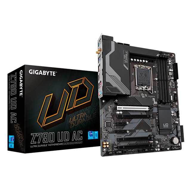 Tarjeta Madre Gigabyte Z790 UD AC, DDR5, ATX, LGA 1700, PCIe 5.0, WiFi AC, Triple M.2, 2.5GbE - Z790 UD AC
