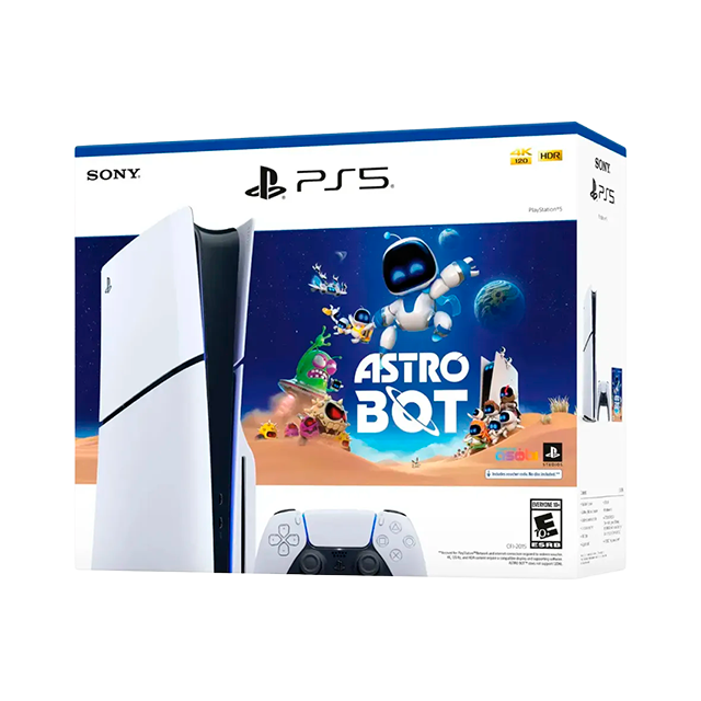 Consola PlayStation 5 Slim Disco, 1TB, Bundle Astro Bot