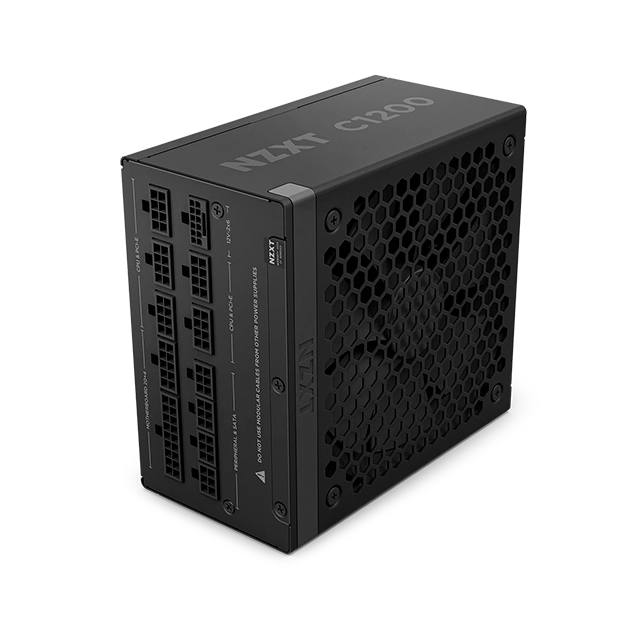 Fuente de Poder NZXT C1200 1200 W ATX 3.1, 80 PLUS Gold, Fully Modular, Negro – PA‑2G2BB‑US