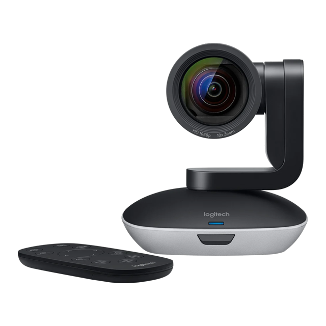 Cámara de Videoconferencia Logitech PTZ Pro 2, Full HD 1080p, Zoom 10x, Campo de Visión 90°, Pan/Tilt Motorizado, USB Plug and Play – CC2900ep