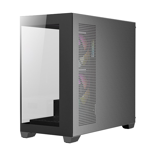 Gabinete Antec CX300M ARGB, Micro-ATX, Cristal Templado, 3 Ventiladores ARGB, sin Fuente, USB 3.0, Negro – CX300M ARGB_B