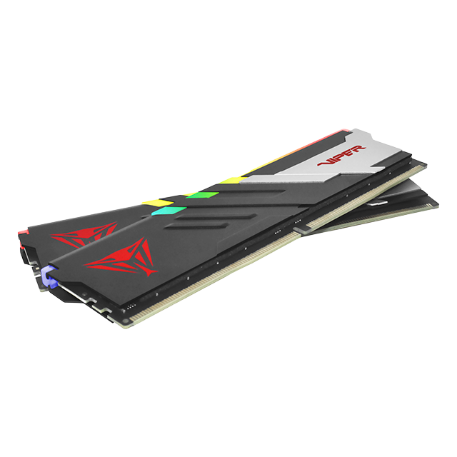 Memoria RAM Patriot Viper Venom RGB, 32GB (2x16GB), DDR5, 5600MHz, CL36, RGB, Negro/Rojo - PVVR532G560C36K