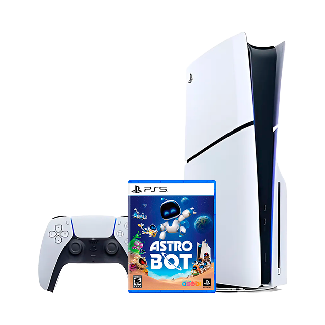 Consola PlayStation 5 Slim Disco, 1TB, Bundle Astro Bot