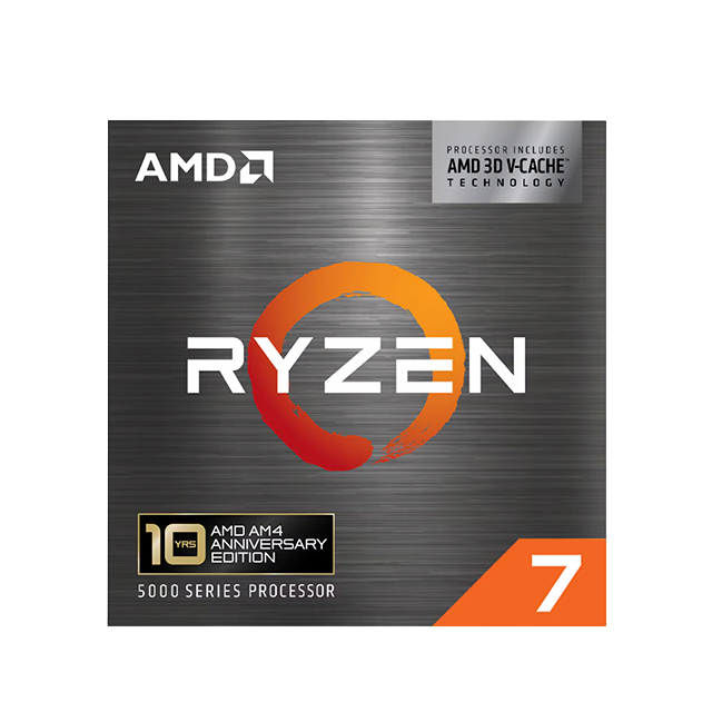 Procesador AMD Ryzen 7 5800X3D Edición 10.º Aniversario, 8 núcleos, 16 hilos, hasta 4.5 GHz, 96 MB caché L3, AMD 3D V-Cache, Socket AM4, 105W, incluye Carbice Ice Pad – 100-100000651POF