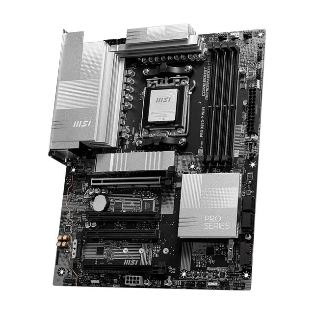 Tarjeta Madre MSI PRO X870-P WIFI, ATX, AM5, DDR5 8200+ MT/s (OC), PCIe 5.0, 3× M.2, USB4, Wi-Fi 7, Bluetooth 5.4, LAN 5Gbps – PRO X870-P WIFI