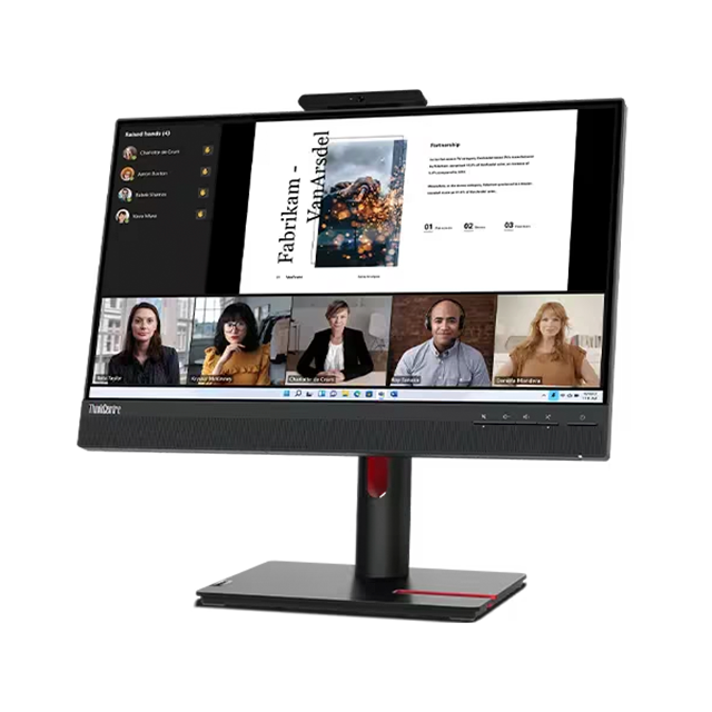 Monitor Lenovo ThinkCentre TIO22 G5 Touch, 21.5", Full HD (1920x1080), IPS, 60Hz, HDMI, DP, USB, Cámara, Micrófono, Bocinas – 12N9GAR1LA