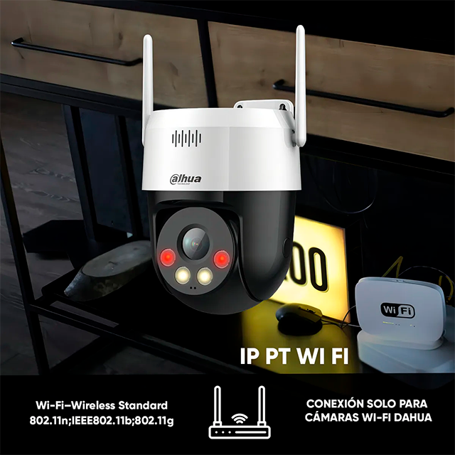 Cámara IP Dahua PT, 5MP, WiFi, Monitoreo Remoto, Detección de Personas, Interior/Exterior, Alámbrica/Inalámbrica - PICOO-A59U-DA
