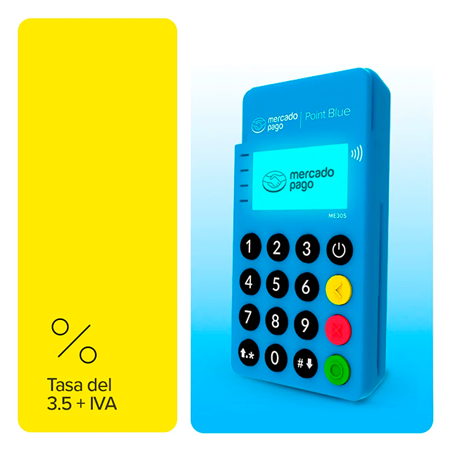 Terminal Mercado Pago Point Mini, Conexión Bluetooth, Recibe Pagos con todas las tarjetas de débito, crédito, american express – MPPointMiniBT