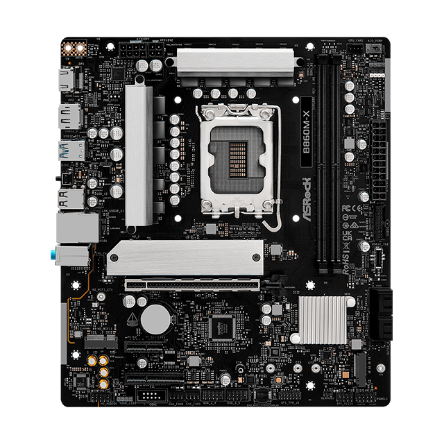 Motherboard ASRock B860M-X, Micro ATX, Socket LGA 1851, DDR5, Intel B860, PCIe 4.0 – B860M-X