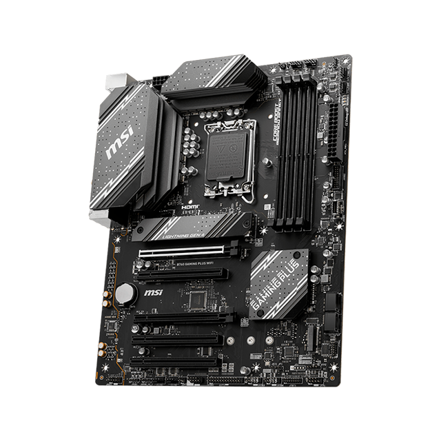 Tarjeta Madre MSI B760 Gaming Plus WIFI, Intel LGA 1700, DDR5, ATX, Wi-Fi 6E, Bluetooth 5.3 – B760 GAMING PLUS WIFI