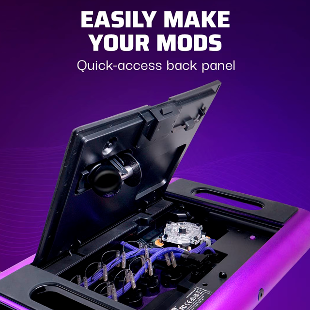 Control Arcade Victrix Pro FS Fight Stick, PS5/PS4/PC, Sanwa Denshi, aluminio, morado – 052-008-PR