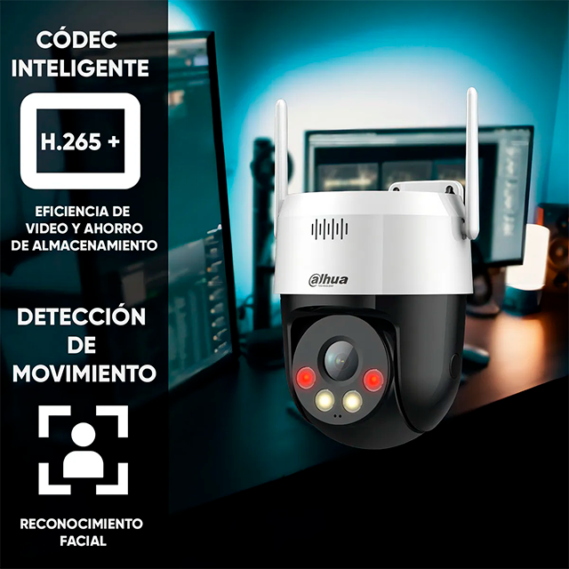 Cámara IP Dahua PT, 5MP, WiFi, Monitoreo Remoto, Detección de Personas, Interior/Exterior, Alámbrica/Inalámbrica - PICOO-A59U-DA