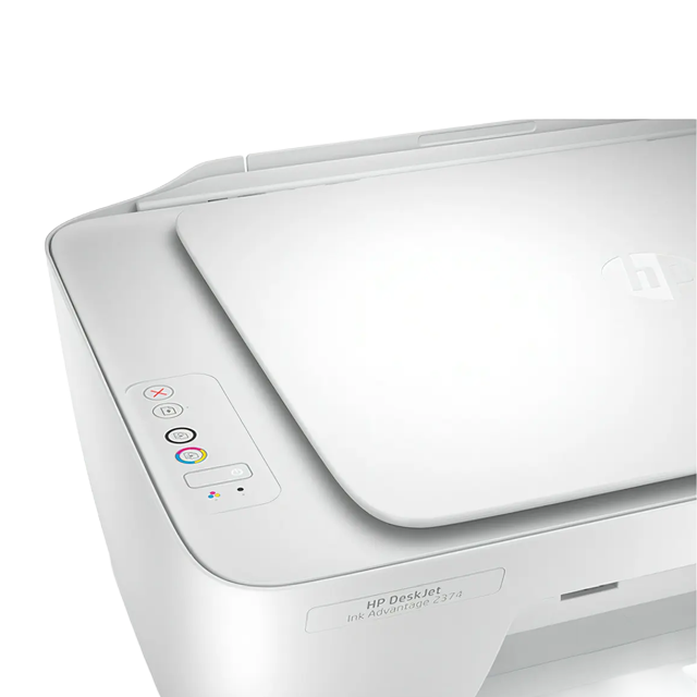 Impresora Multifuncional HP DeskJet Ink Advantage 2374, Inyección de Tinta a Color, Print/Copy/Scan, USB, 4800 x 1200 dpi, 7.5 ppm, Bandeja 60 Hojas – 7WQ03A