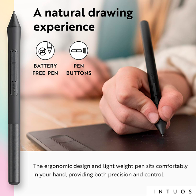 Tableta Gráfica Wacom Intuos Small Bluetooth, 6.0" x 3.7", 4096 Niveles, 2540 lpi, 4 ExpressKeys, Color Pistachio - CTL4100WLE0