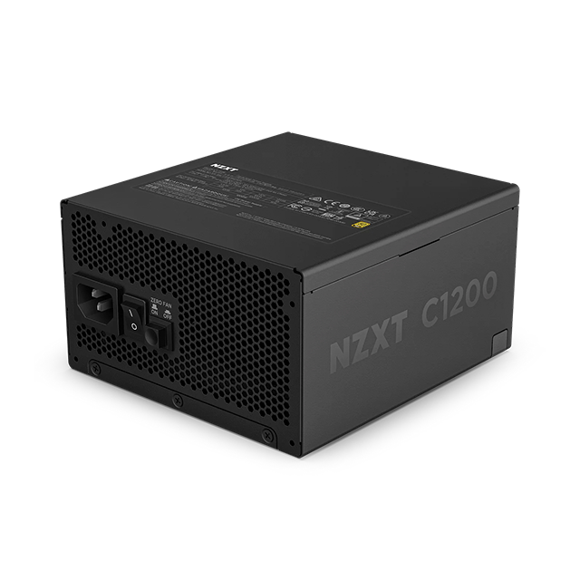 Fuente de Poder NZXT C1200 1200 W ATX 3.1, 80 PLUS Gold, Fully Modular, Negro – PA‑2G2BB‑US