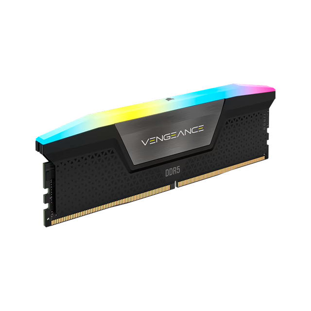 Memoria RAM Corsair Vengeance RGB, 48GB (2x24GB), DDR5, 7000MHz, CL40, XMP 3.0, RGB, Negro – CMH48GX5M2B7000C40