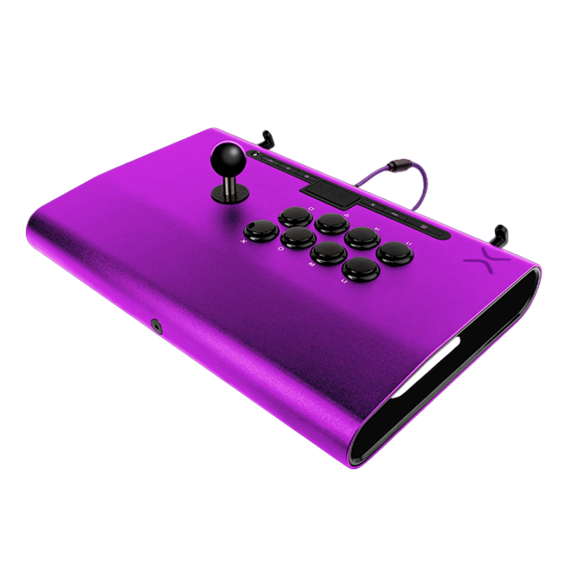 Control Arcade Victrix Pro FS Fight Stick, PS5/PS4/PC, Sanwa Denshi, aluminio, morado – 052-008-PR