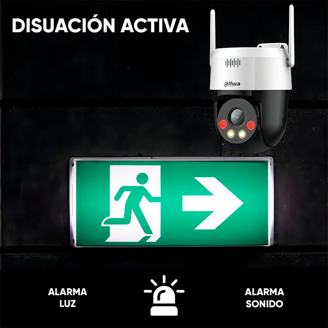 Cámara IP Dahua PT, 5MP, WiFi, Monitoreo Remoto, Detección de Personas, Interior/Exterior, Alámbrica/Inalámbrica - PICOO-A59U-DA
