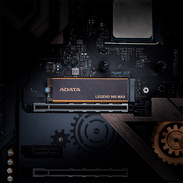 Unidad de Estado Sólido (SSD) Adata Legend 960 Max, 1TB, M.2 2280, PCI Express 4.0 x4 NVMe, Lectura 7400MB/s, Escritura 6800MB/s, con Disipador - ALEG-960M-1TCS