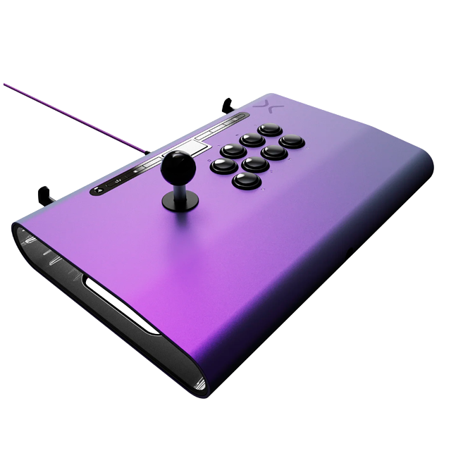 Control Arcade Victrix Pro FS Fight Stick, PS5/PS4/PC, Sanwa Denshi, aluminio, morado – 052-008-PR