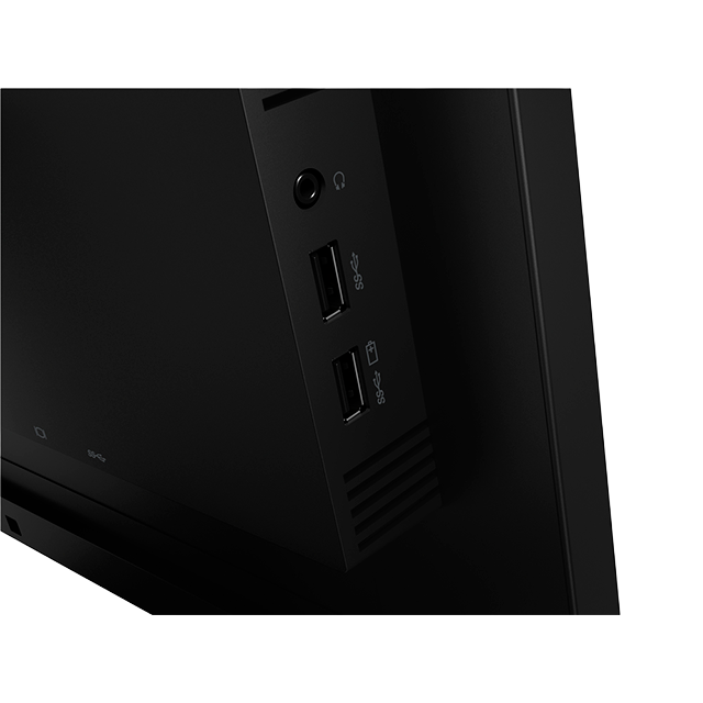 Monitor Lenovo ThinkCentre TIO24 G5 Touch, 23.8", Full HD (1920x1080), IPS, 60Hz, HDMI, DP, USB, Cámara, Micrófono, Bocinas – 12NBGAR1LA