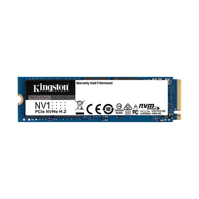 Unidad de Estado Solido SSD NVMe M.2 NV1 Kingston 500GB, 2100/1700 Mb/s, PCI Express 3.0 - SNVS/500G