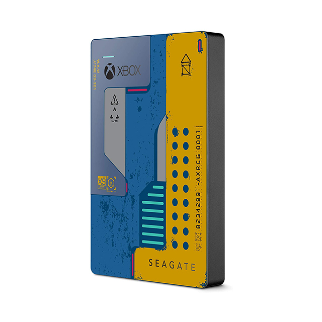 Disco Duro Externo Seagate Cyberpunk 2077 Edicion Especial, 2TB, Diseñado para Xbox One, USB 3.0, STEA2000428
