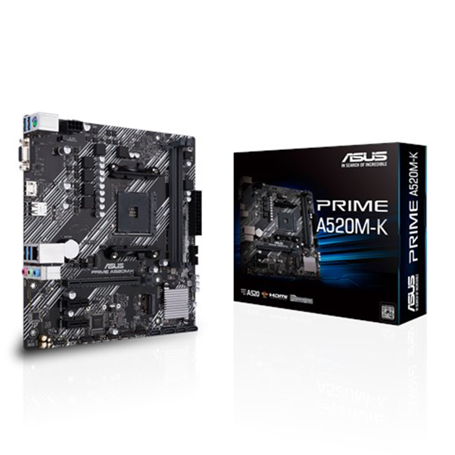 Tarjeta Madre Asus Prime A520M-K, Micro ATX, AM4, DDR4 4600Mhz, M.2