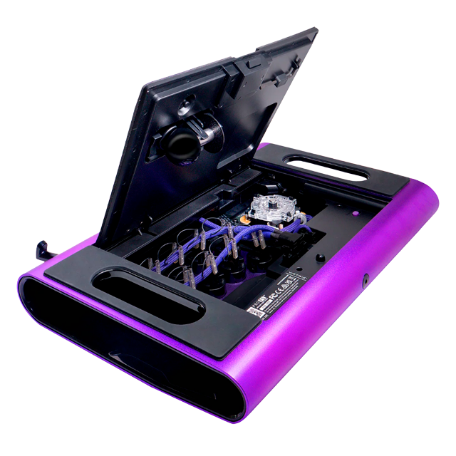 Control Arcade Victrix Pro FS Fight Stick, PS5/PS4/PC, Sanwa Denshi, aluminio, morado – 052-008-PR