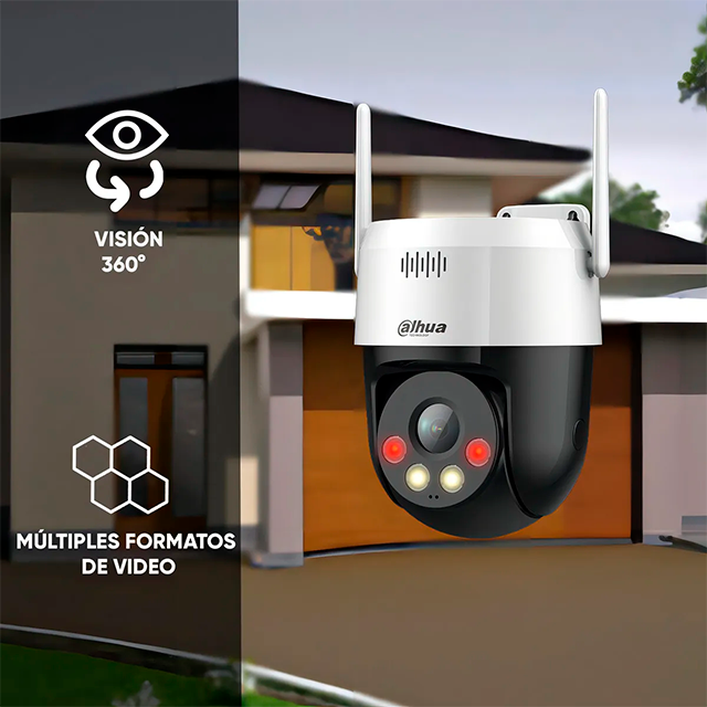 Cámara IP Dahua PT, 5MP, WiFi, Monitoreo Remoto, Detección de Personas, Interior/Exterior, Alámbrica/Inalámbrica - PICOO-A59U-DA