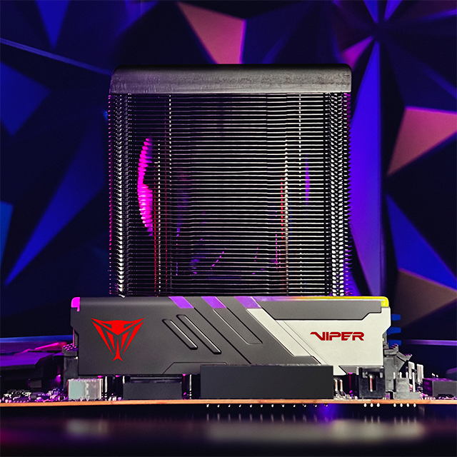Memoria RAM Patriot Viper Venom RGB, 32GB (2x16GB), DDR5, 5600MHz, CL36, RGB, Negro/Rojo - PVVR532G560C36K