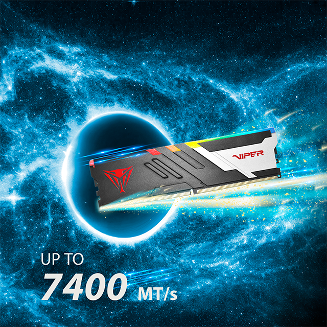 Memoria RAM Patriot Viper Venom RGB, 32GB (2x16GB), DDR5, 5600MHz, CL36, RGB, Negro/Rojo - PVVR532G560C36K