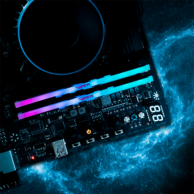 Memoria RAM Patriot Viper Venom RGB, 32GB (2x16GB), DDR5, 5600MHz, CL36, RGB, Negro/Rojo - PVVR532G560C36K