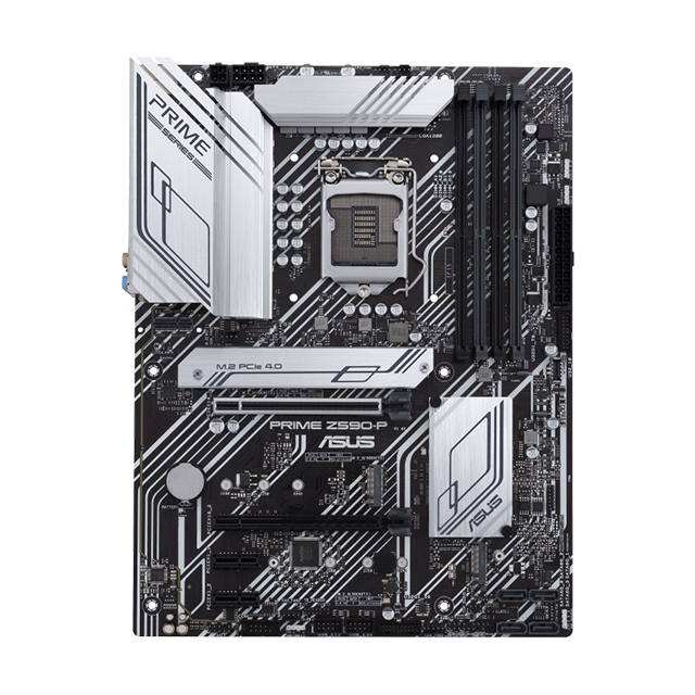 Tarjeta Madre Asus Prime Z590-P, 10-11 Gen Intel, DDR4 5133Mhz OC, ATX, Dual M.2, Aura Sync