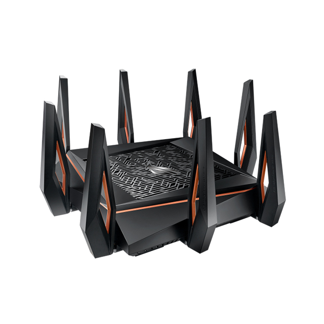 Router Asus ROG Rapture GT-AX11000, Wi-Fi 6 (802.11ax) Triple Banda, 2.4Ghz / 5Ghz / 5Ghz, Modo Gaming.