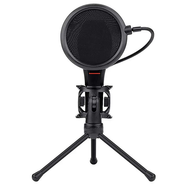 Microfono Redragon Quasar GM200, Plug-And-Play, USB, Filtro anti POP