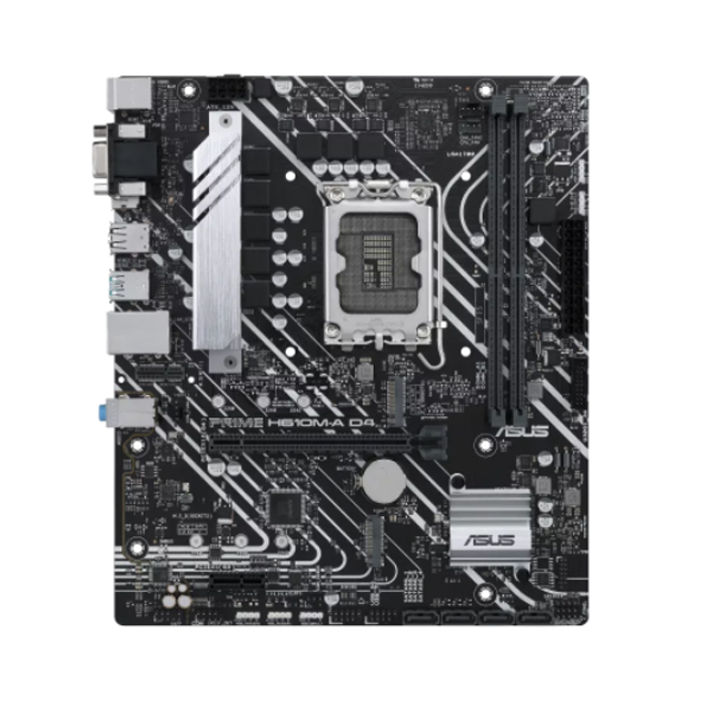 Tarjeta Madre Asus Prime H610M-A D4-CSM, Micro-ATX, 12th Gen Intel, LGA1700, DDR4 3200Mhz, 2x M.2