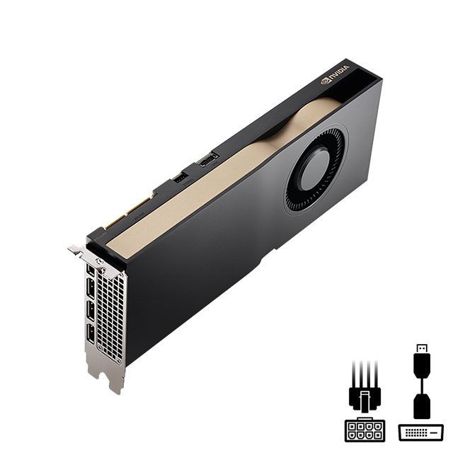 Tarjeta de Video Nvidia PNY Quadro RTX A4500 20GB GDDR6, 7,168 Cuda Cores, PCIe 4.0, Arquitectura Ampere, x4 Displayport, Bulk - VCNRTXA4500-PB
