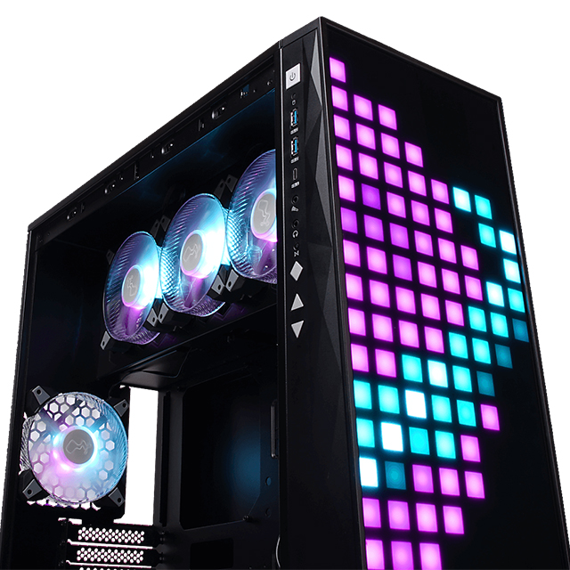 Gabinete In Win 309 Gaming Edition, Panel Frontal LED ARGB, Cristal Templado, 4 Ventiladores ARGB, ATX