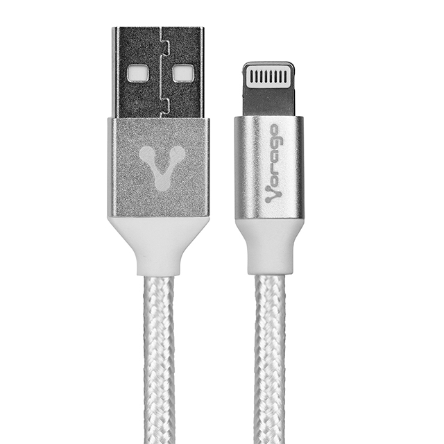 Cable Vorago USB a Lightning Blanco 1 Metro - CAB-119-WH
