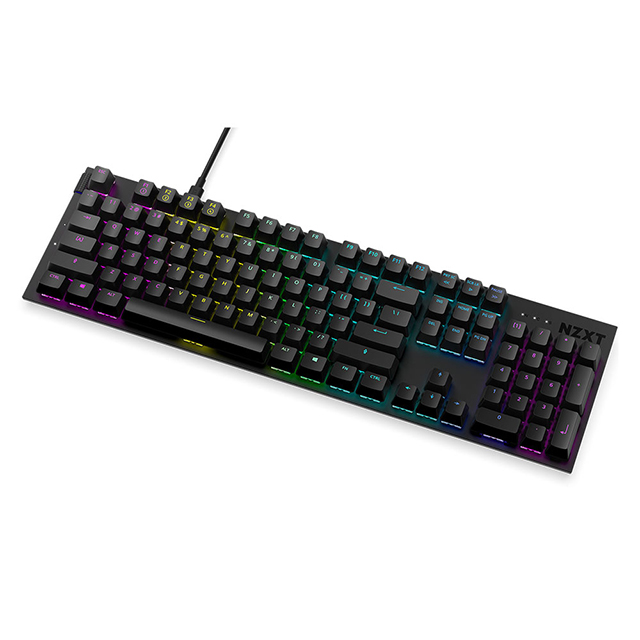 Teclado Mecánico Modular NZXT Function Negro, Switches Gateron Red, RGB, Hot Swap, USB C, Ingles- KB-1FSUS-BR