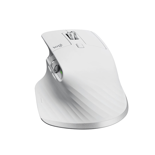 Mouse Logitech MX Master 3S Gris Palido, Inalámbrico, 7 Botones, 8,000 DPI - 910-006562