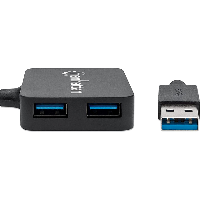 Hub USB 3.0 de SuperVelocidad con 4 puertos Manhattan - 162296