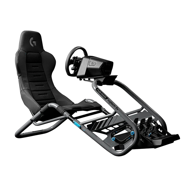 Simulador Playseat Trophy | Cabina de simulación de carreras Logitech G Edition | Totalmente ajustable | Compatible con todos los volantes Direct Drive | Ligero y robusto | Comodidad absoluta | ActiFit
