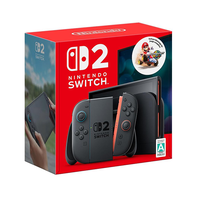 Consola Nintendo Switch 2 + Mario Kart World Bundle | 7.9″ 120 Hz LCD, 256 GB, Joy‑Con 2, Dock 4 K/120 Hz – Bundle