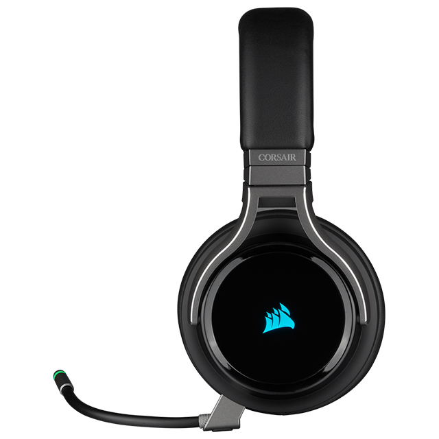 Diadema Corsair Virtuoso Carbon Wireless RGB, inalámbrico, 7.1 Surround / USB / USB-C / 3.5mm / PC / Nintendo Switch / Xbox / PS5 - CA-9011185-NA